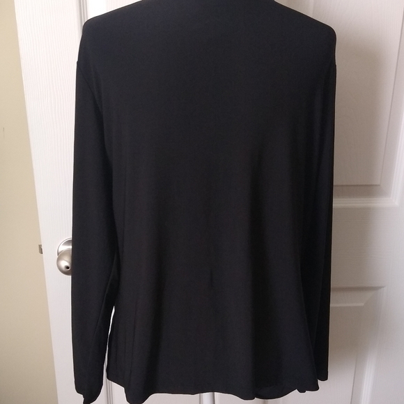 Marc Bouwer black twist knot blouse. 1X - Picture 3 of 4